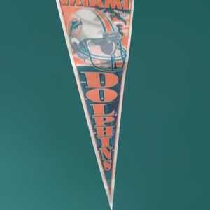 Miami Dolphins Pennant.